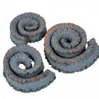 Kosszarv felezett falfestékes acélkék 22dkg/csom