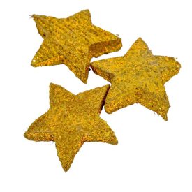 Kókusz csillag arany&glitter 12db-os