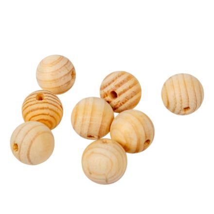 Gyöngy fából 25mm natúr 75db-os