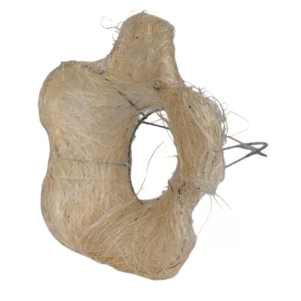 Csokortartó sisal virág tölcsér fehér 15cm
