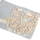 Gyöngy fából 10mm natúr 125 db-os