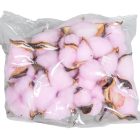 Gyapot termés egész vil.rózsaszín 15db-os
