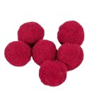 Kashmir golyó 2cm bordó 100db-os