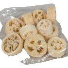 Luffa szelet 2,5cm×5-8cm fehérített 11db-os