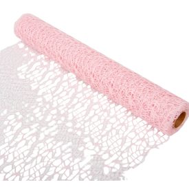 Star Net csomagoló rózsaszín 48cmx5y 