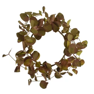 Koszorú leveles barna, zöld 28cm