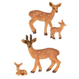 Őz család poly 2,5-8cm 4db-os