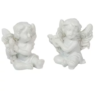 Angyal hangszerel poly fehér M3,5cm 2db-os