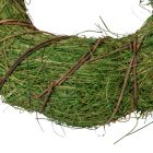 Szalma koszorú világoszöld 38cm 