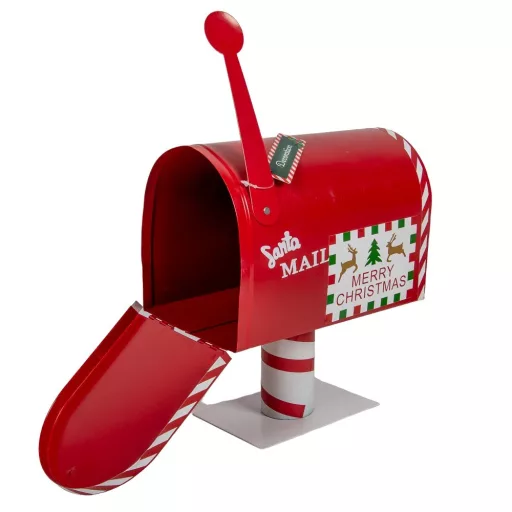 Postaláda fém kinyitható piros M26cm