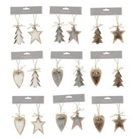 Szőrös akasztós dísz 9cm 2db-os