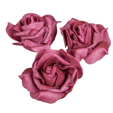 Polifoam rózsa virágfej DKMAU D10cm M6cm12db-os