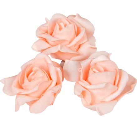 Polifoam rózsa virágfej LTPK D10cm M6cm12db-os