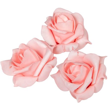 Polifoam rózsa virágfej MAU D10cm M6cm12db-os