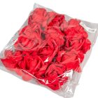 Polifoam rózsa virágfej RED D10cm M6cm12db-os