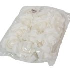 Polifoam rózsafej  fehér D10cm M6cm 12db-os (csom ár)