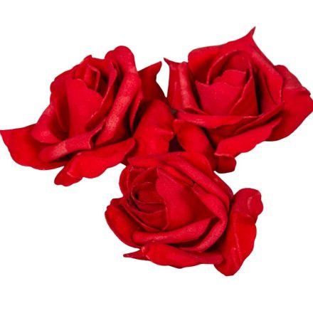 Polifoam rózsa virágfej RED D8cm M5cm 12db-os (csom ár)