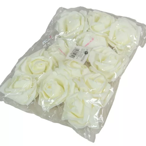 Polifoam rózsa virágfej D7cm CR 12db-os
