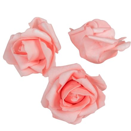 Polifoam rózsa virágfej D7cm MAU 12db-os