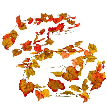 Őszi szőlőlevél girland 180cm