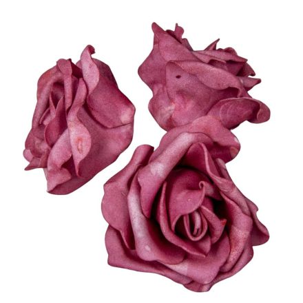 Polifoam nyílt rózsafej DKMAU D8cm 12db-os (csom ár)