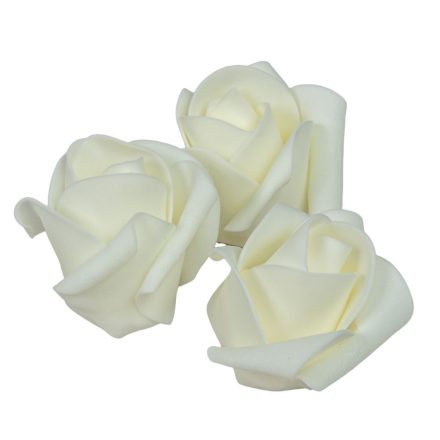 Polifoam nyílt rózsafej CR D6cm 12db-os (csom ár)