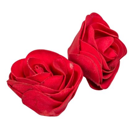 Poifoam virágfej  RED D7cm M5cm 12db-os (csom ár)