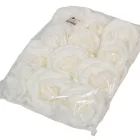 Polifoam rózsafej fehér 10cm 12db-os (csom ár)