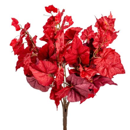Szőlőleveles bokor 8 ágú piros M41cm
