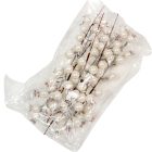 Gyöngy bogyós ág 23cm 8db-os