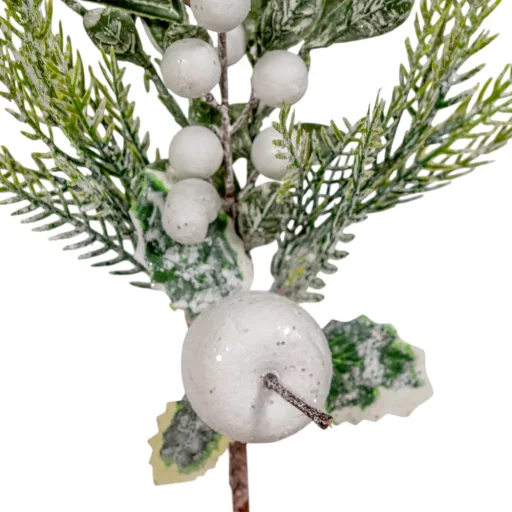 Golyós, almás pick fehér 45cm