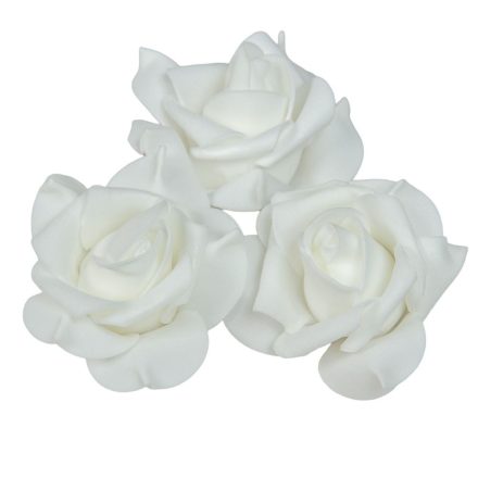 Polifoam rózsafej WH D6cm M4cm 12db-os (csom ár)