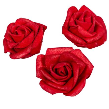 Polifoam rózsafej RED D4cm M2,5cm 50db-s (csom ár)