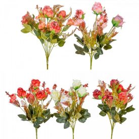 Rózsa csokor 7v. M32cm 25db/#