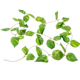 Girland zöld szív alakú 245cm 5db/csom