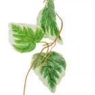 Girland fehér szélű szív alakú 245cm  5db/csom