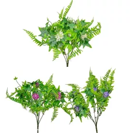 Zöld páfrány csokor 5ágú mix M30cm 48db/#