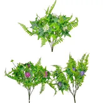 Zöld páfrány csokor 5ágú mix M30cm 48db/#