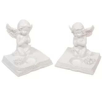 Angyal mécsestartóval poly M11cm