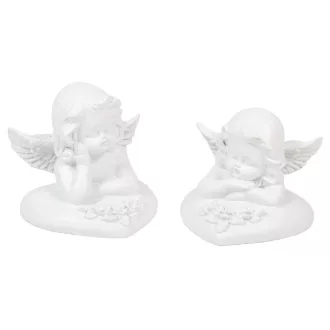 Angyal szíven poly fehér M7cm