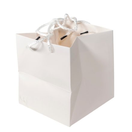 Virágtasak fehér 16x16x17cm