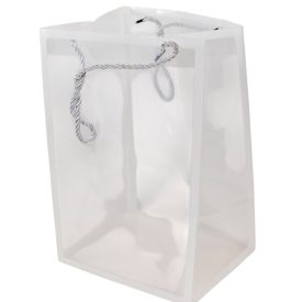 Virág tasak átlátszó fehér 30x20x16cm