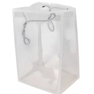 Virág tasak átlátszó fehér 30x20x16cm