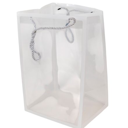 Virág tasak átlátszó fehér 30x20x16cm