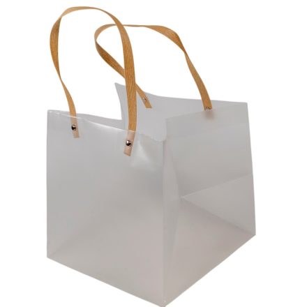 Virág tasak átlátszó  22x22x22 cm