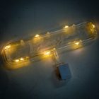 Tábla LED-es I LOVE YOU felírattal 16x4cm