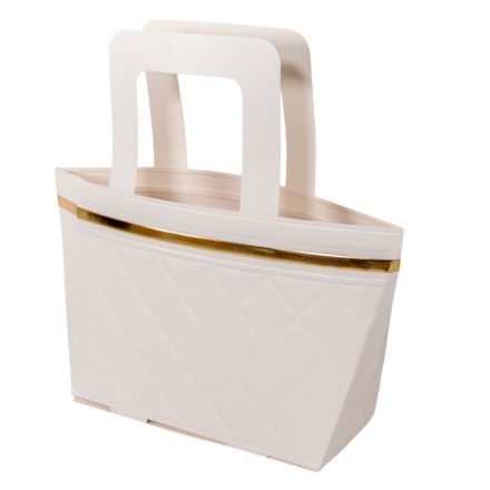 Papír virág tasak fehér 14x26x8cm