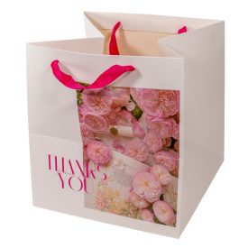 Papír virág tasak virágos 28x28x30 