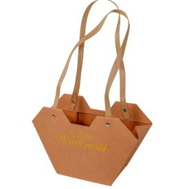 Virágtasak felirattal natúr 15,5x9x23,5 cm 