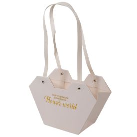 Virágtasak felirattal fehér 15,5x9x23,5 cm